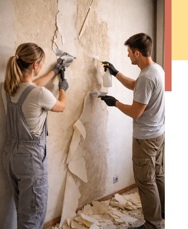 Снятие старых обоев в Златоусте от 5413 руб. под ключ недорого | ОТДЕЛОЧНИК-Злт