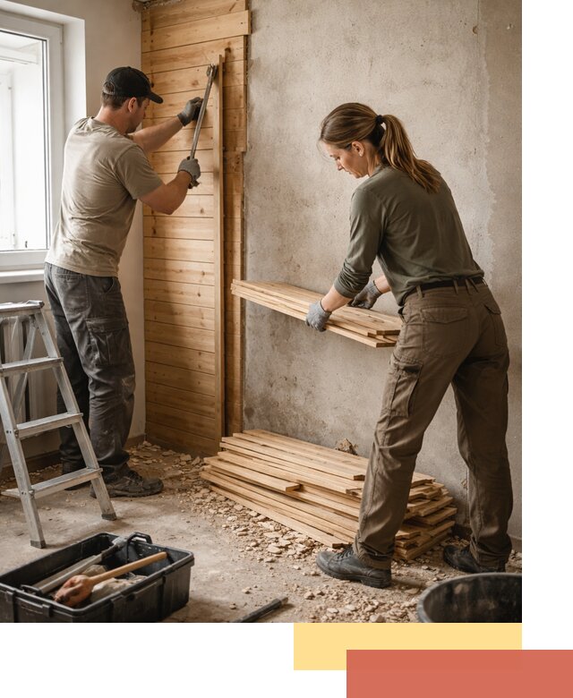 Демонтаж вагонки со стен в Златоусте — профессиональный демонтаж