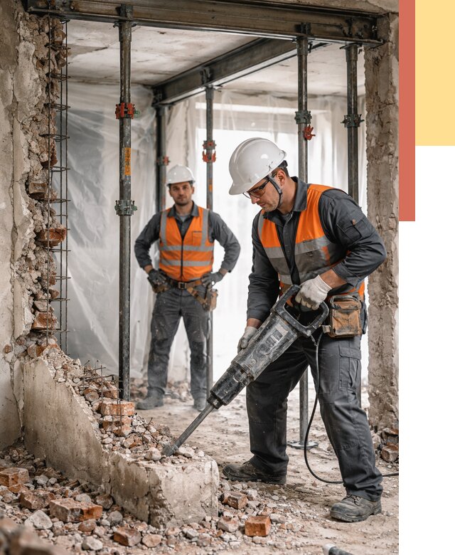 Снос несущих стен в Златоусте от 10568 руб. — демонтаж несущей стены под ключ | ОТДЕЛОЧНИК-Злт