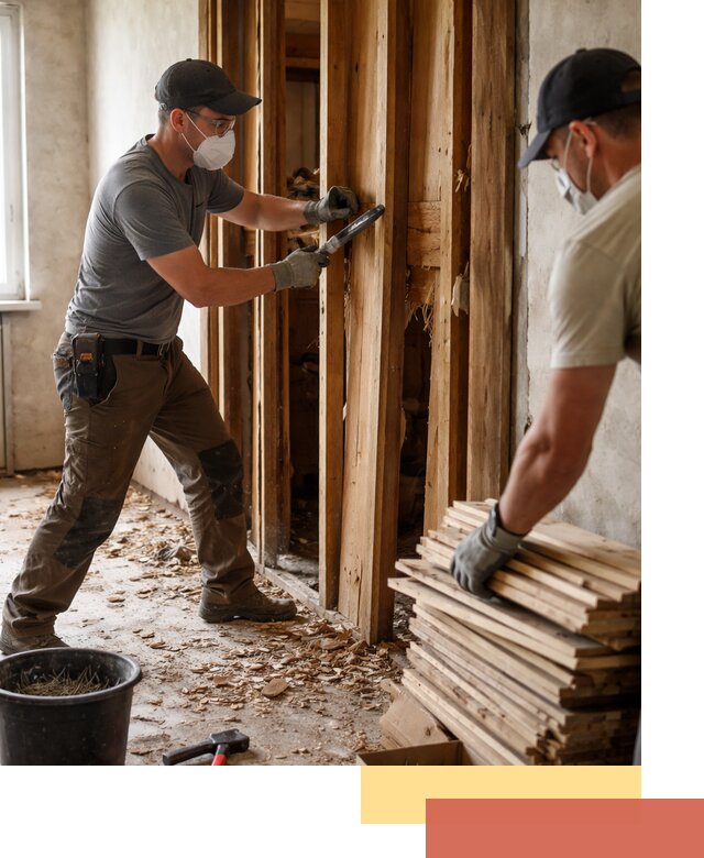 Демонтаж деревянных перегородок в Златоусте быстро и аккуратно