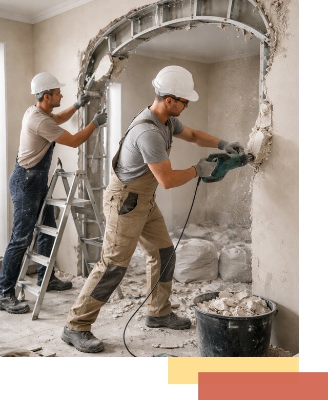 Демонтаж гипсокартонной арки в Златоусте быстро и аккуратно