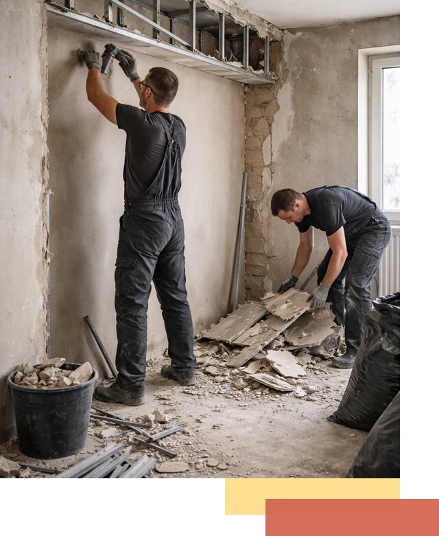 Демонтаж короба из гипсокартона в Златоусте быстро и аккуратно