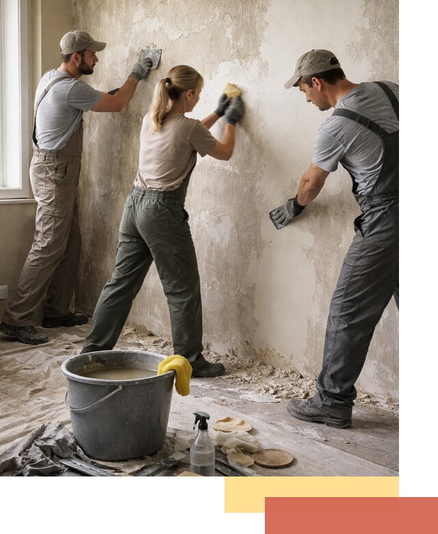 Очистка стен от клея и грунтовки в Златоусте качественно и быстро