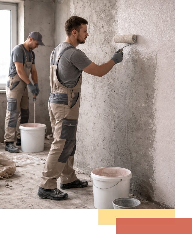 Нанесение бетоноконтакта на стены в Златоусте для последующей отделки