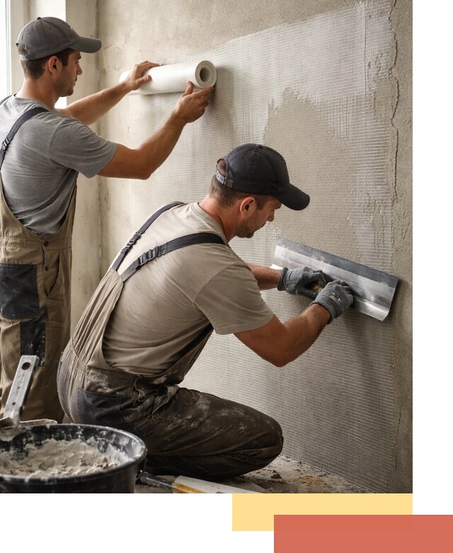 Армирование стен стеклосеткой в Златоусте для прочной отделки