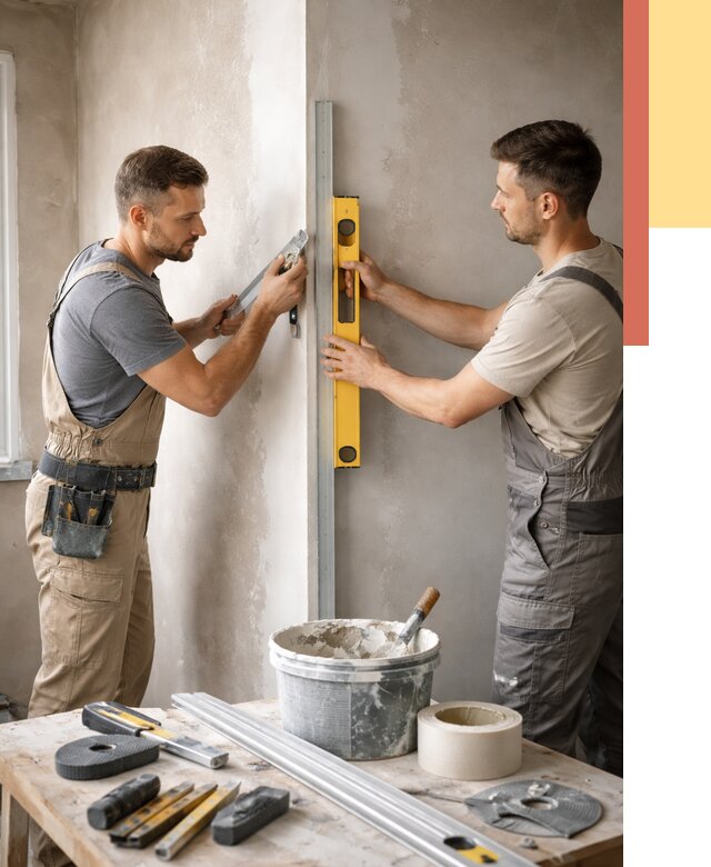 Выведение углов стен в Златоусте от 1907 руб. быстро и недорого | ОТДЕЛОЧНИК-Злт