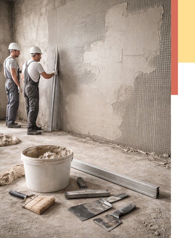 Штукатурка стен по сетке в Златоусте от 5671 руб./м2 — быстро и недорого | ОТДЕЛОЧНИК-Злт