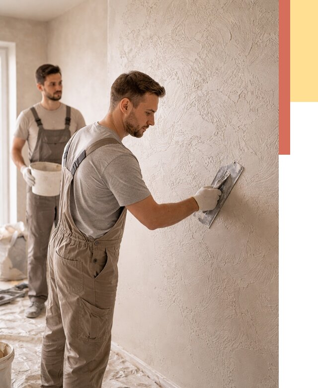 Фактурная штукатурка стен в Златоусте от 4330 руб./м² — заказать под ключ | ОТДЕЛОЧНИК-Злт