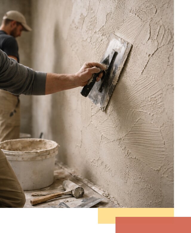 Фактурная штукатурка стен в Златоусте — монтаж, отделка, реставрация