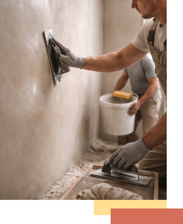 Нанесение марокканской штукатурки таделакт в Златоусте