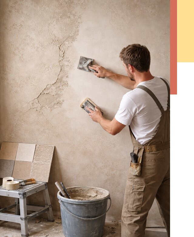 Ремонт декоративной штукатурки в Златоусте от 4640 руб. под ключ | ОТДЕЛОЧНИК-Злт