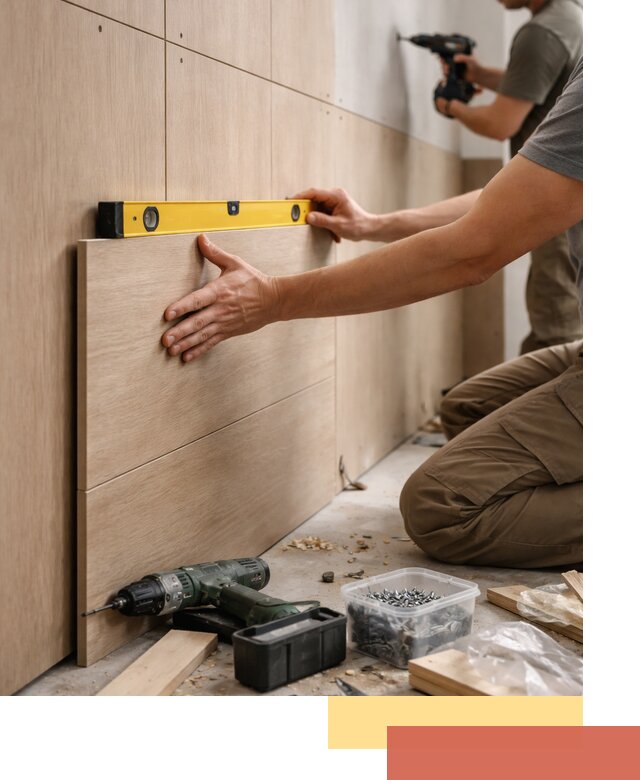 Профессиональный монтаж МДФ панелей на стены в Златоусте