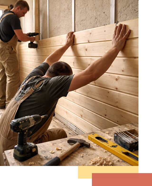 Монтаж деревянной вагонки на стены в Златоусте быстро и качественно