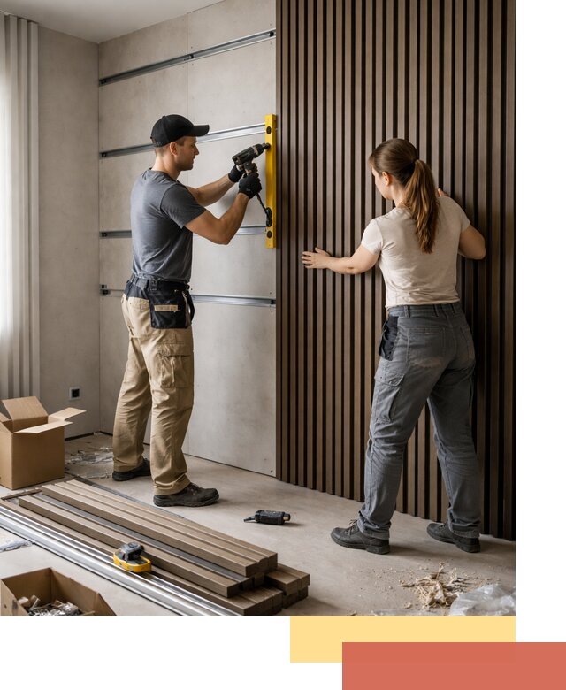 Монтаж реечных панелей на стены в Златоусте