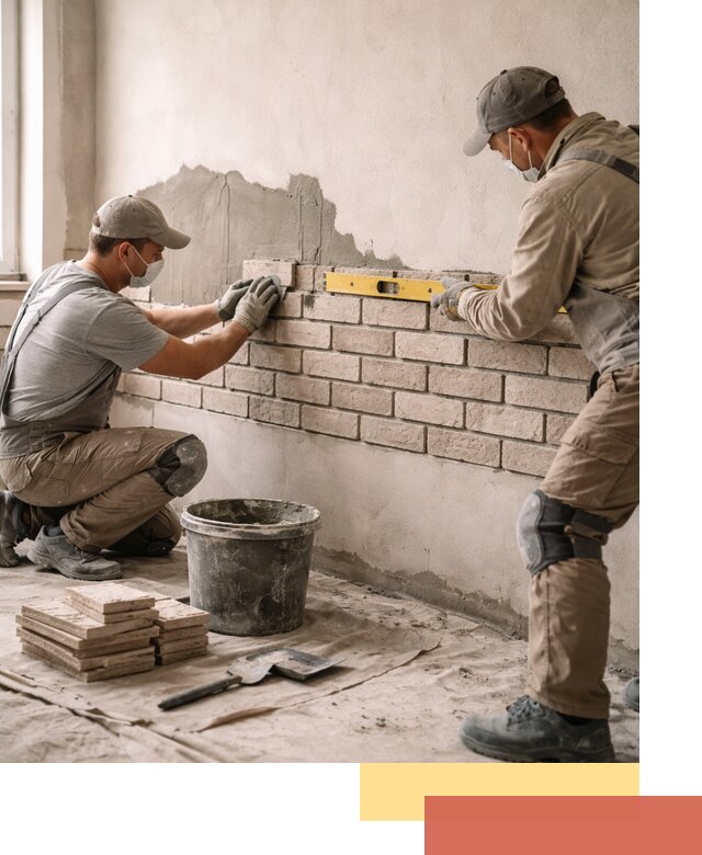 Монтаж декоративного кирпича профессионально в Златоусте