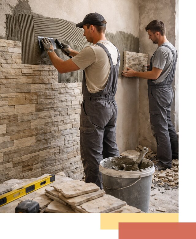 Монтаж искусственного камня в Златоусте — облицовка стен и фасадов