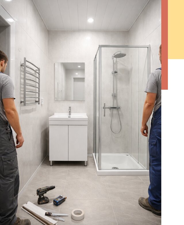 Отделка ванной комнаты панелями ПВХ в Златоусте от 4640 руб. за м2 | ОТДЕЛОЧНИК-Злт