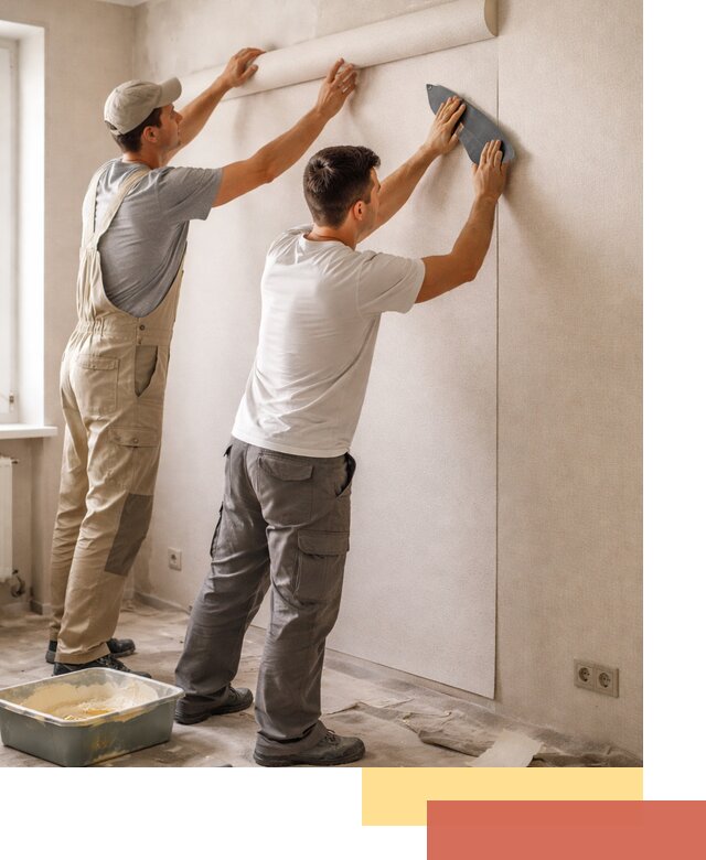 Поклейка виниловых обоев в Златоусте профессионально и качественно