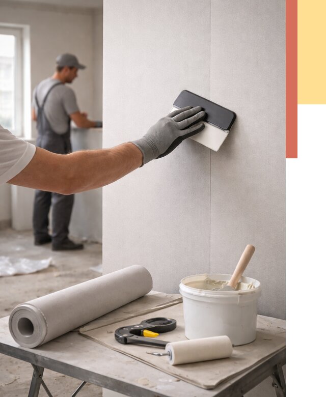 Поклейка обоев под покраску в Златоусте от 3609 руб. за м2 | ОТДЕЛОЧНИК-Злт