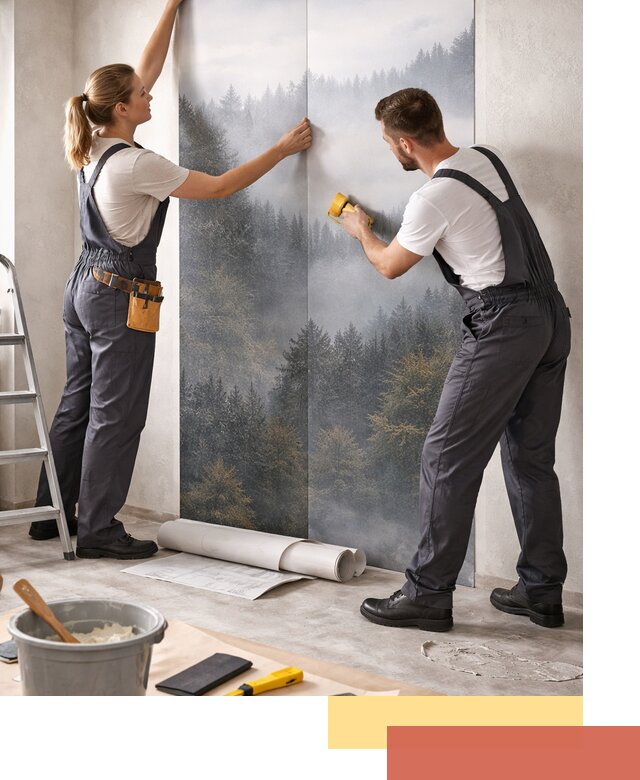 Поклейка фотообоев профессионально в Златоусте под ключ