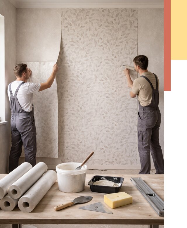 Поклейка обоев с подбором рисунка в Златоусте от 3609 руб. | ОТДЕЛОЧНИК-Злт - быстро и недорого