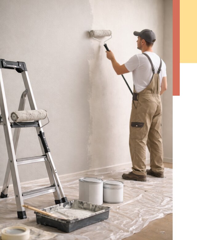 Покраска стен латексной краской в Златоусте от 4640 руб. за м2 | ОТДЕЛОЧНИК-Злт