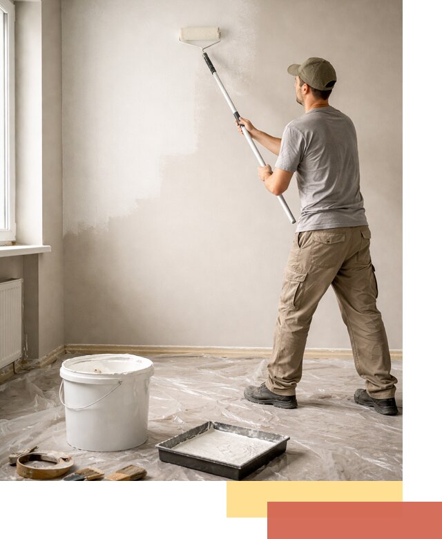 Покраска стен латексной краской в Златоусте качественно и быстро