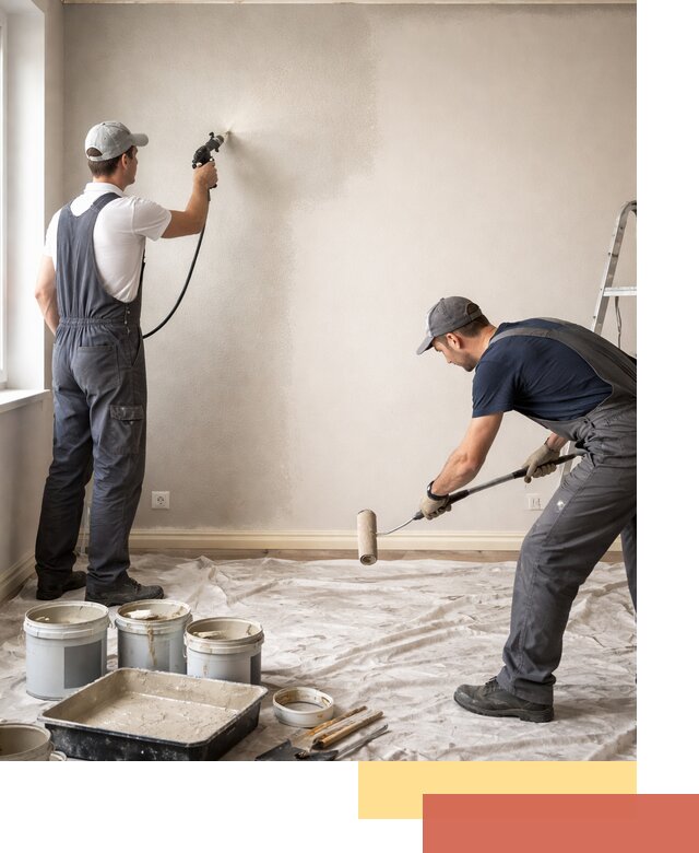 Покраска стен моющейся краской и защита поверхностей в Златоусте