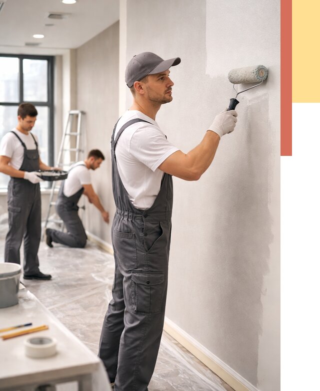 Покраска стен в офисе в Златоусте от 8764 руб. — быстро и недорого | ОТДЕЛОЧНИК-Злт