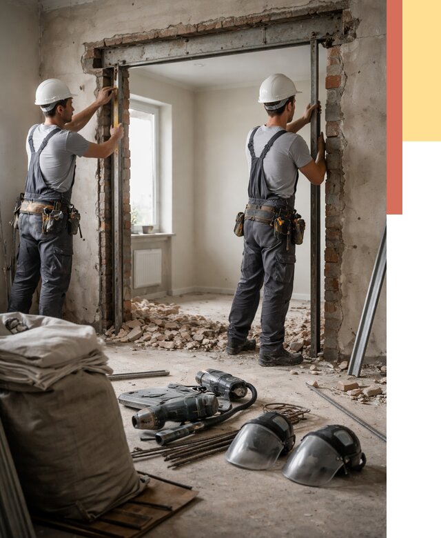 Расширение дверного проема в Златоусте от 12888 руб. под ключ | ОТДЕЛОЧНИК-Злт