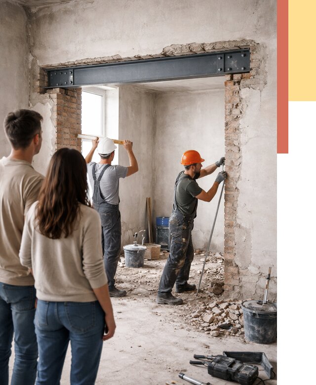 Усиление проема в стене в Златоусте от 9795 руб. — усиление дверного проема металлоконструкцией | ОТДЕЛОЧНИК-Злт