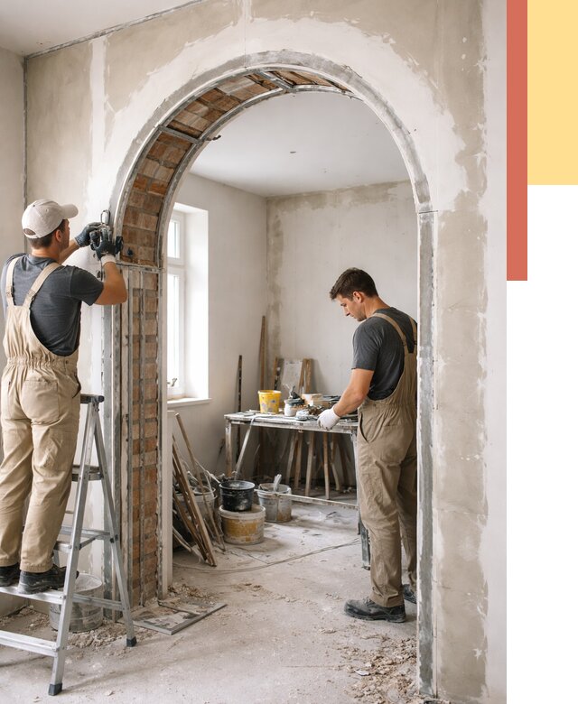 Устройство арочного проема в Златоусте от 9795 руб. под ключ — быстро и недорого | ОТДЕЛОЧНИК-Злт