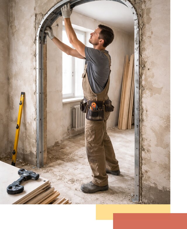 Устройство арочного проема в Златоусте под ключ