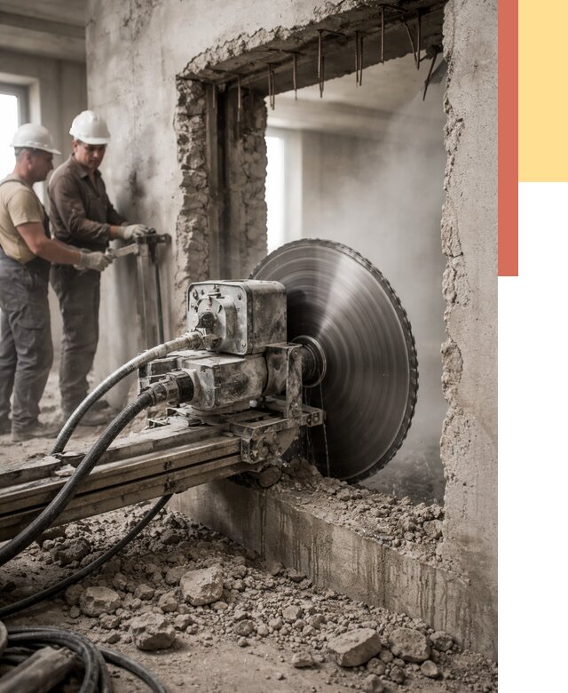 Алмазная резка проемов в Златоусте от 4640 руб. быстро и недорого | ОТДЕЛОЧНИК-Злт