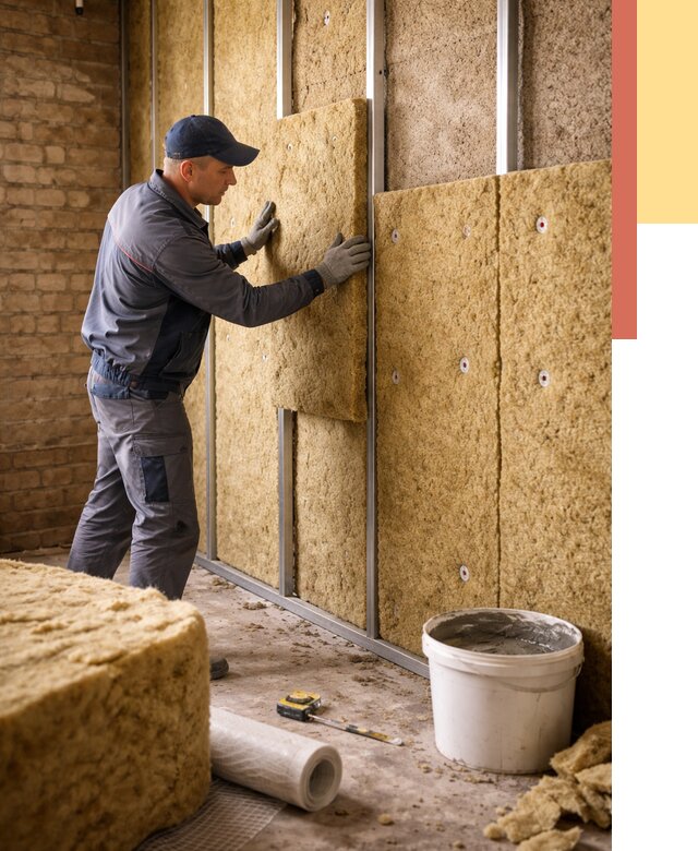 Утепление стен минватой в Златоусте от 1392 руб./м2 — недорого и быстро | ОТДЕЛОЧНИК-Злт