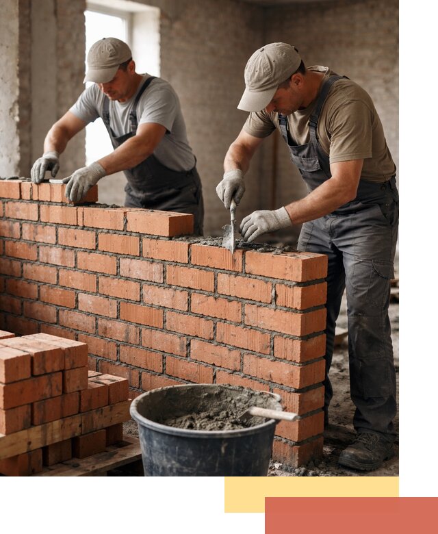 Кладка кирпичных перегородок под ключ в Златоусте