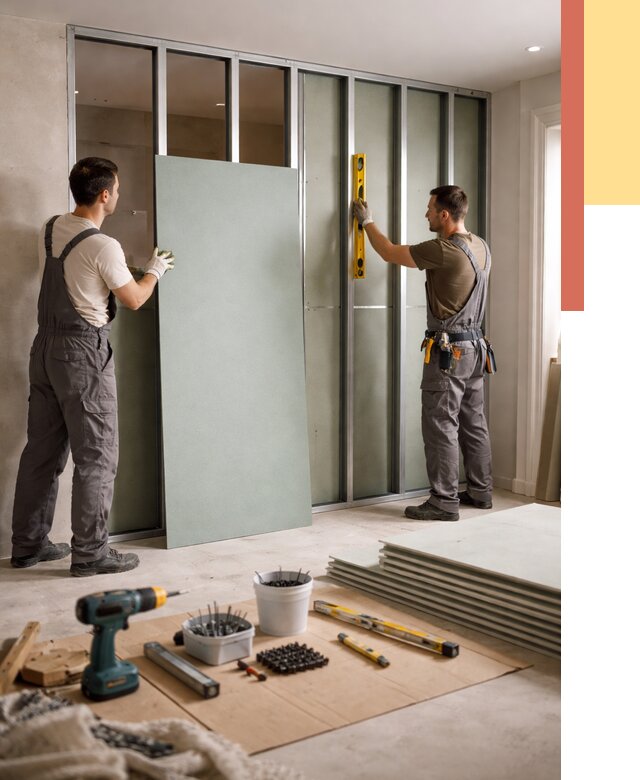 Перегородка из влагостойкого гипсокартона в Златоусте от 4949 руб. — монтаж под ключ | ОТДЕЛОЧНИК-Злт