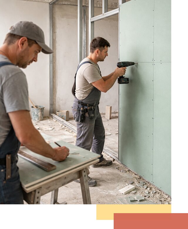 Перегородки из влагостойкого гипсокартона под ключ в Златоусте