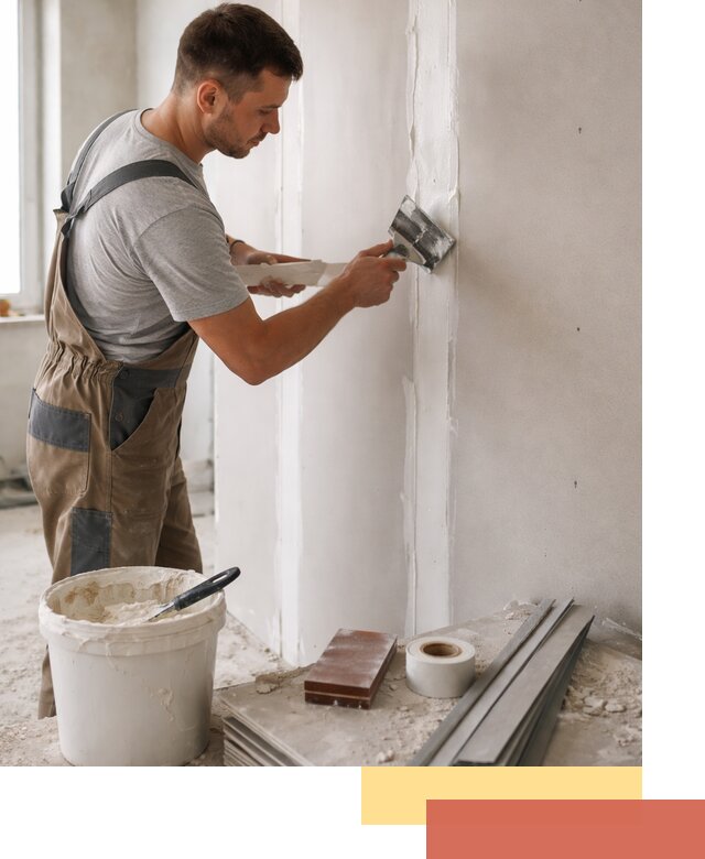 Шпаклевка перегородок из гипсокартона в Златоусте качественно и быстро
