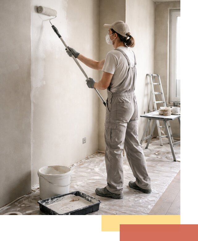 Покраска перегородок из гипсокартона в Златоусте качественно и недорого