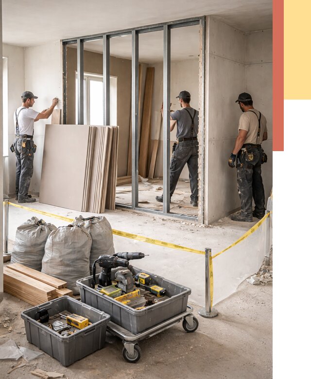 Перенос гипсокартонной перегородки в Златоусте под ключ от 4640 руб. | Демонтаж и монтаж – ОТДЕЛОЧНИК-Злт