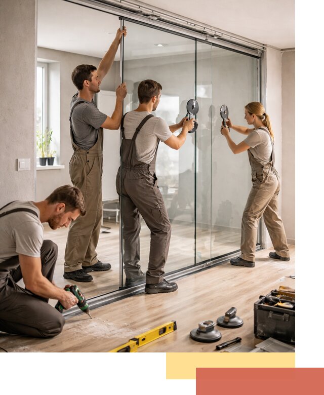 Изготовление стеклянных перегородок на заказ в Златоусте