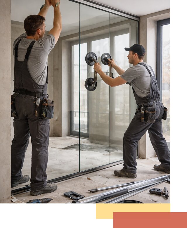 Цельностеклянные перегородки под ключ в Златоусте