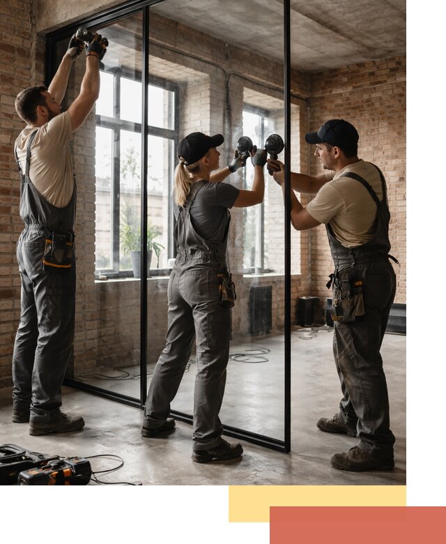 Стеклянные перегородки лофт — изготовление и монтаж в Златоусте