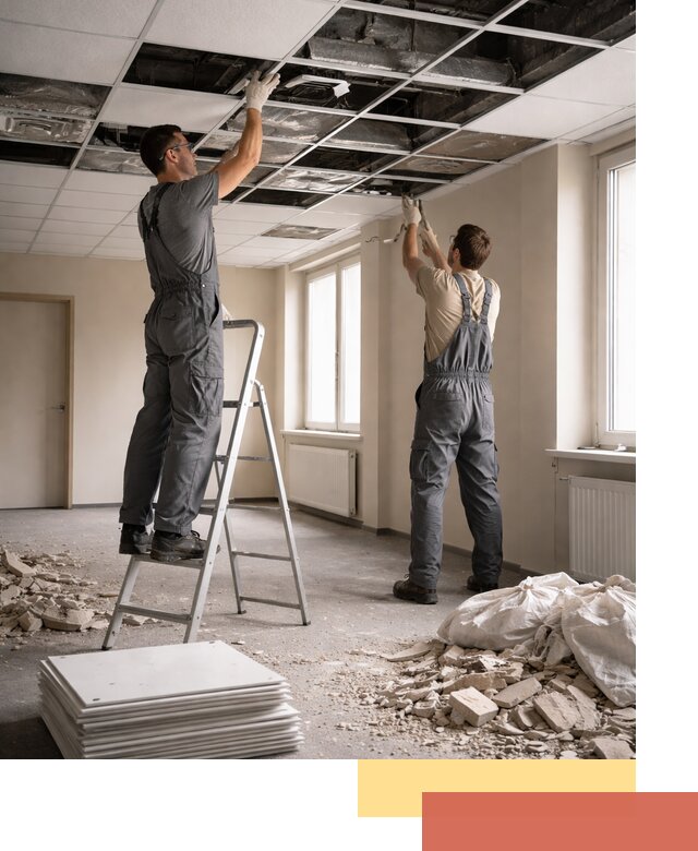 Демонтаж потолков Армстронг профессионально в Златоусте