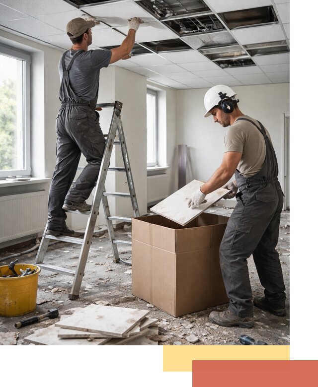 Демонтаж потолочной плитки в Златоусте быстро и аккуратно