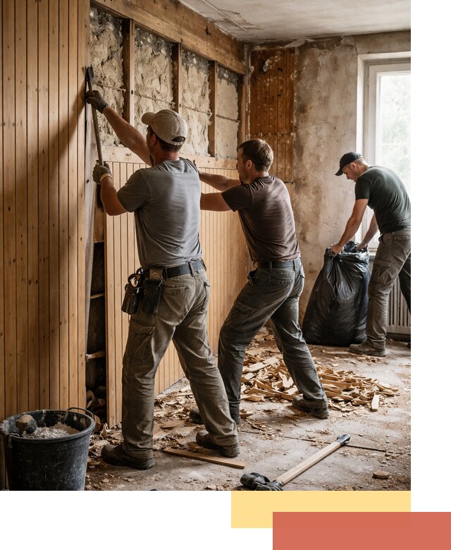 Демонтаж вагонки и вывоз материалов в Златоусте