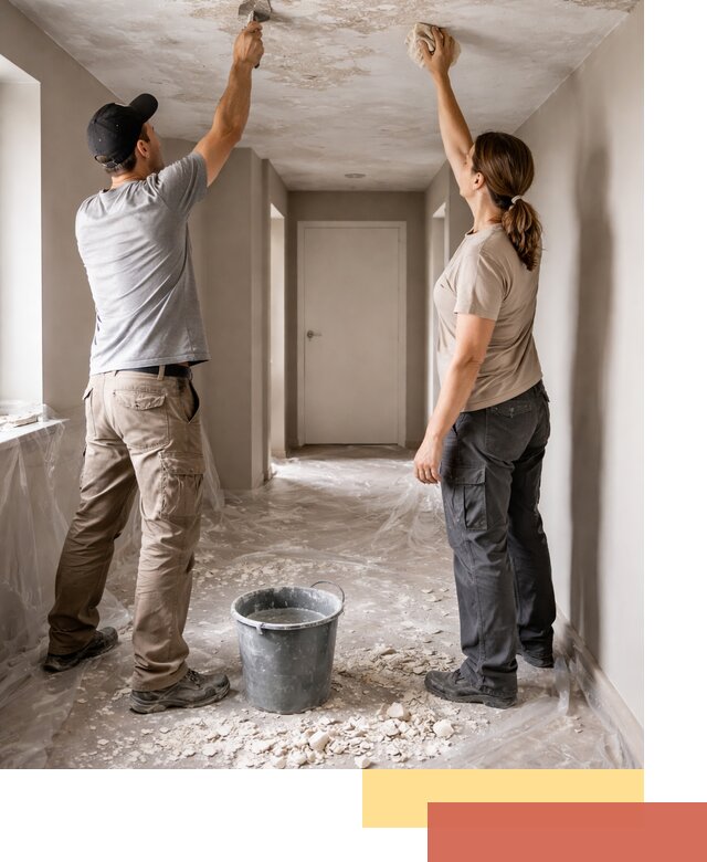 Удаление побелки с потолка в Златоусте — быстро и аккуратно