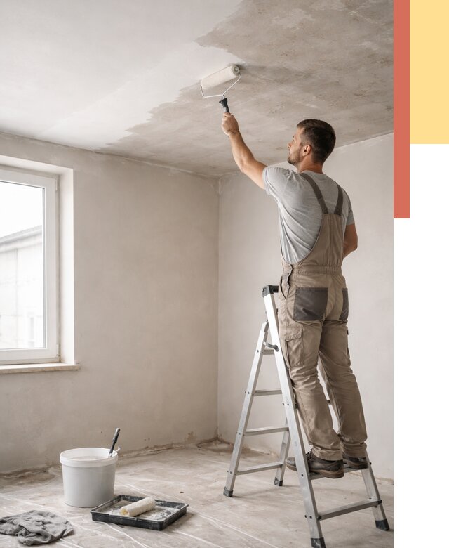 Грунтовка потолка в Златоусте от 2578 руб. — быстро и недорого | ОТДЕЛОЧНИК-Злт