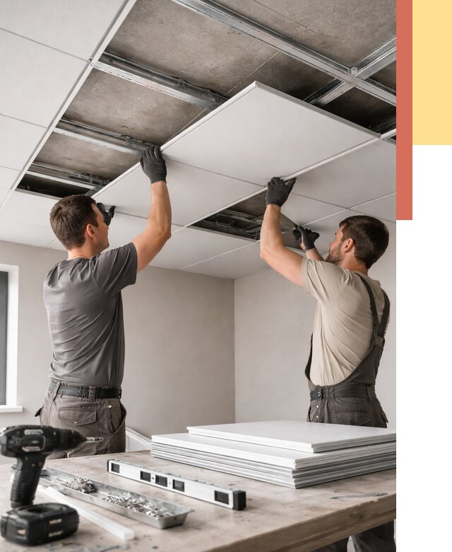 Монтаж кассетного потолка в Златоусте от 4640 руб/м2 — установка и сборка | ОТДЕЛОЧНИК-Злт